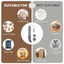 Seznik Portable Mini Sealing Machine, Handheld Packet Sealer for Food, Snacks, Chips, Fresh Storage, Plastic Bags Sealing Machine, 1 YEAR Warranty (White)