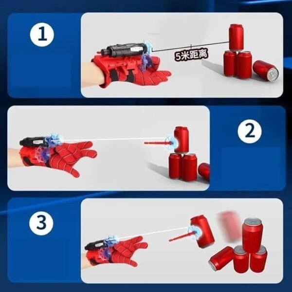 Spider Web Shooters Toy for Kids Fans, Hero Launcher Wrist Toy Set - Image 8