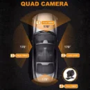 4K Quad-channel Car Dashboard Camera with 360° With Night Vision