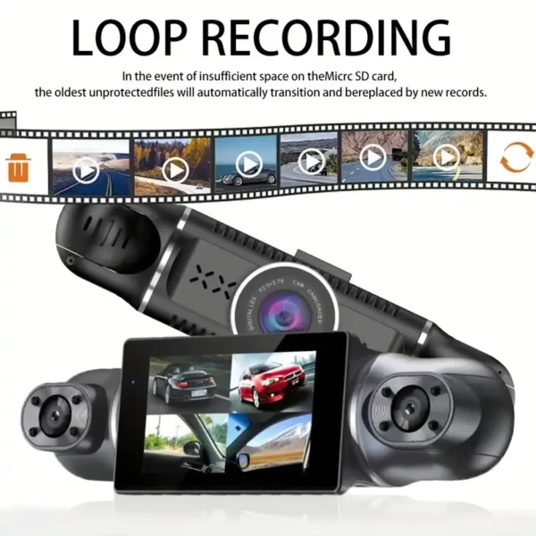 4K Quad-channel Car Dashboard Camera with 360° With Night Vision - Image 10