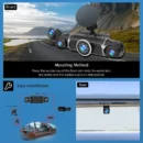 4K Quad-channel Car Dashboard Camera with 360° With Night Vision